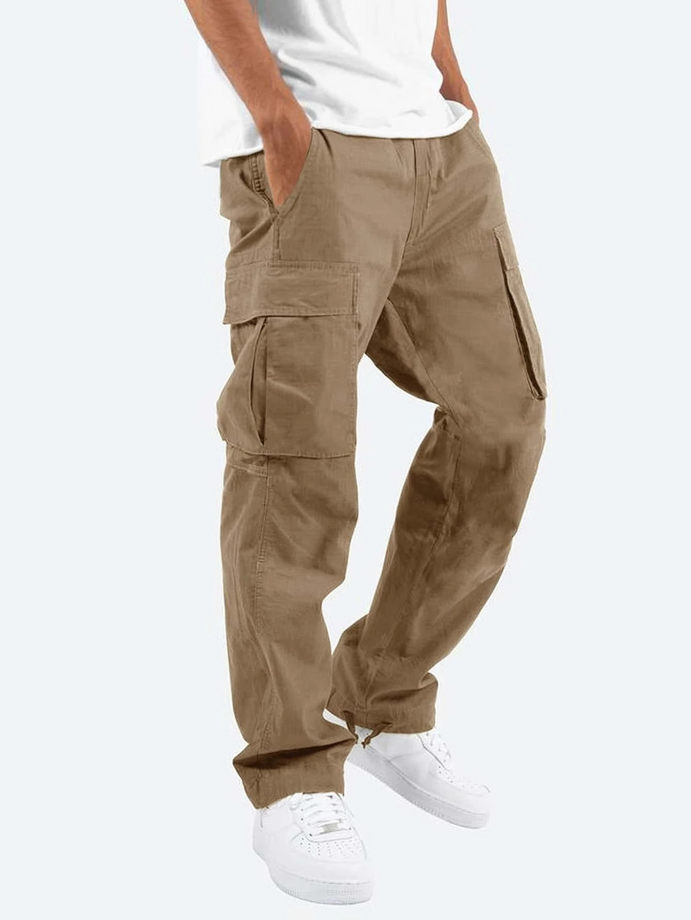 Fabian | Straight Leg Cargo Pocket Trousers