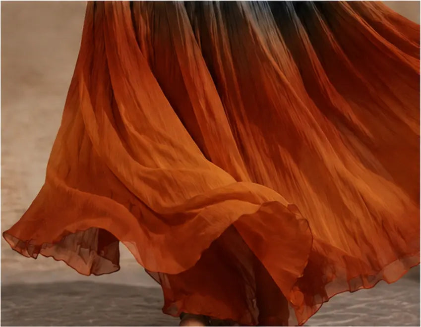 Naeela | Maxi Dress Halterneck Sleeveless Ombre Gradient