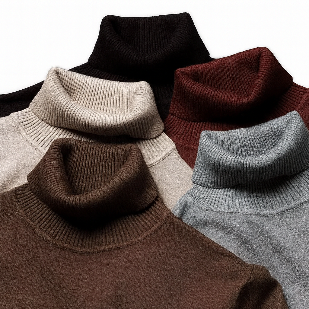 Cristopher | Sweater with Ribbed Turtleneck and Long Sleeves
