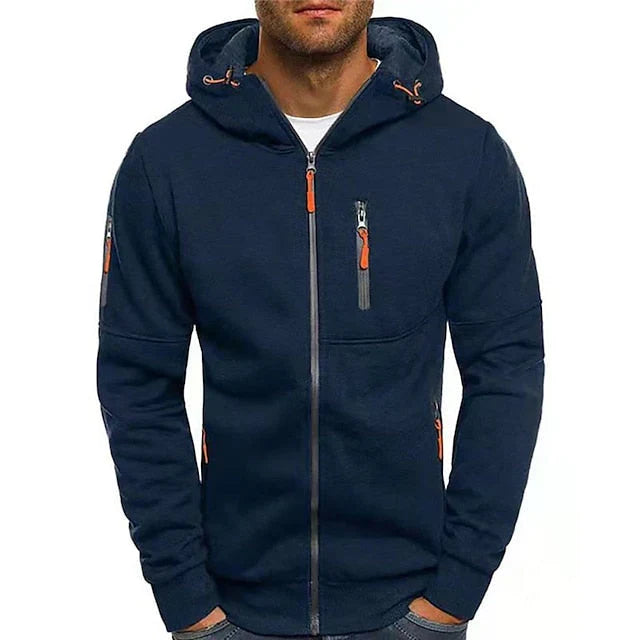 Clark | Cardigan With Hood Zipper and Utility Pockets
