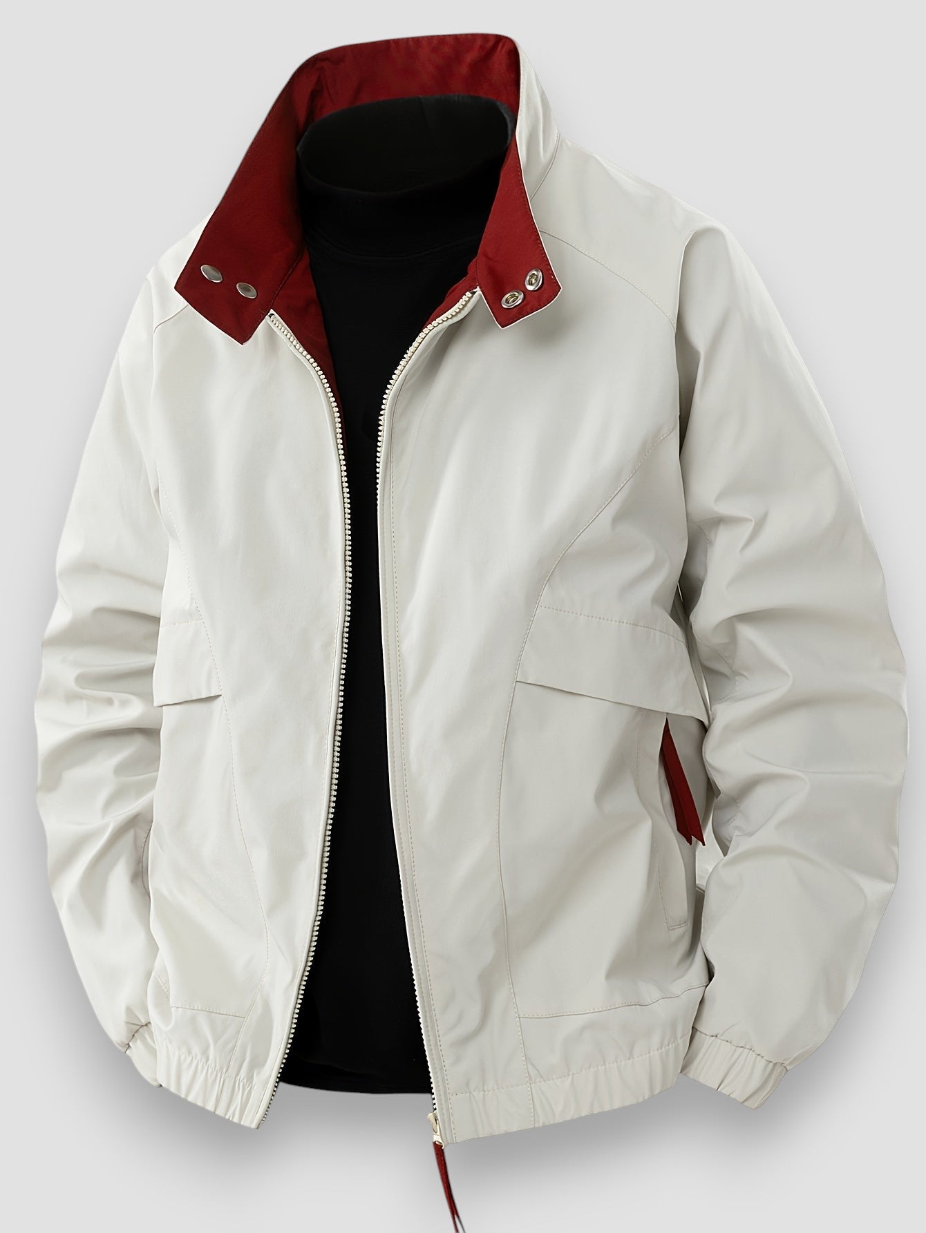 Mason | Long Sleeve Zip-Up Stand Collar Jacket