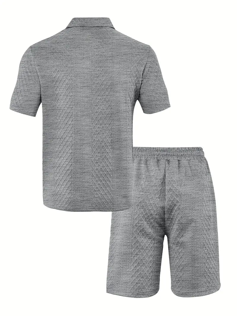 Francisco | Textured Short Sleeve Polo Set