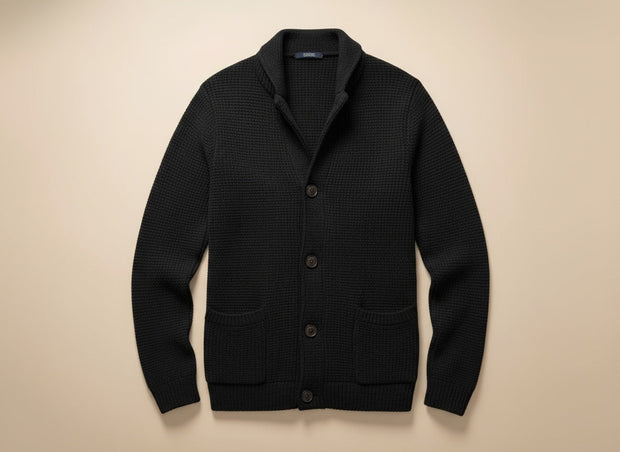 Eskel | Long Sleeve Textured Button Cardigan
