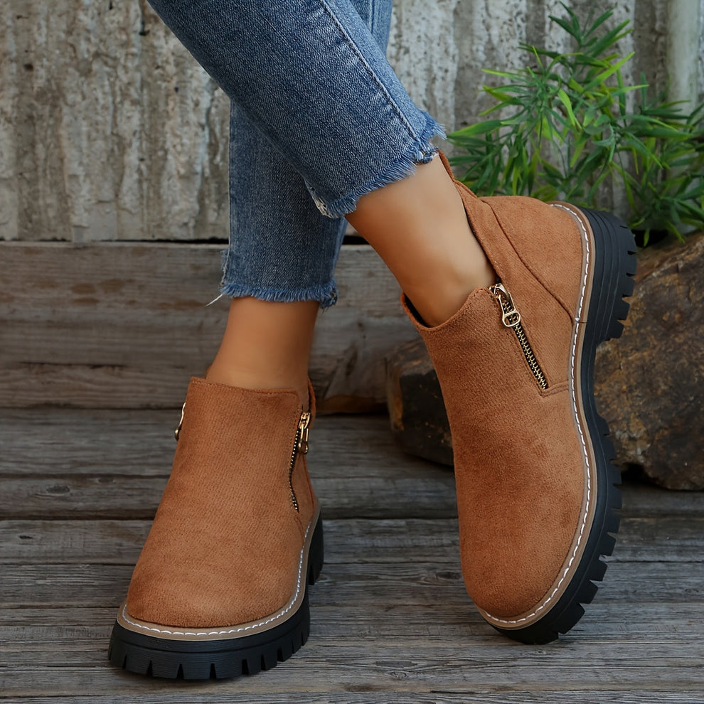 Birgitta | Ankle Boots With Side Zip Closure