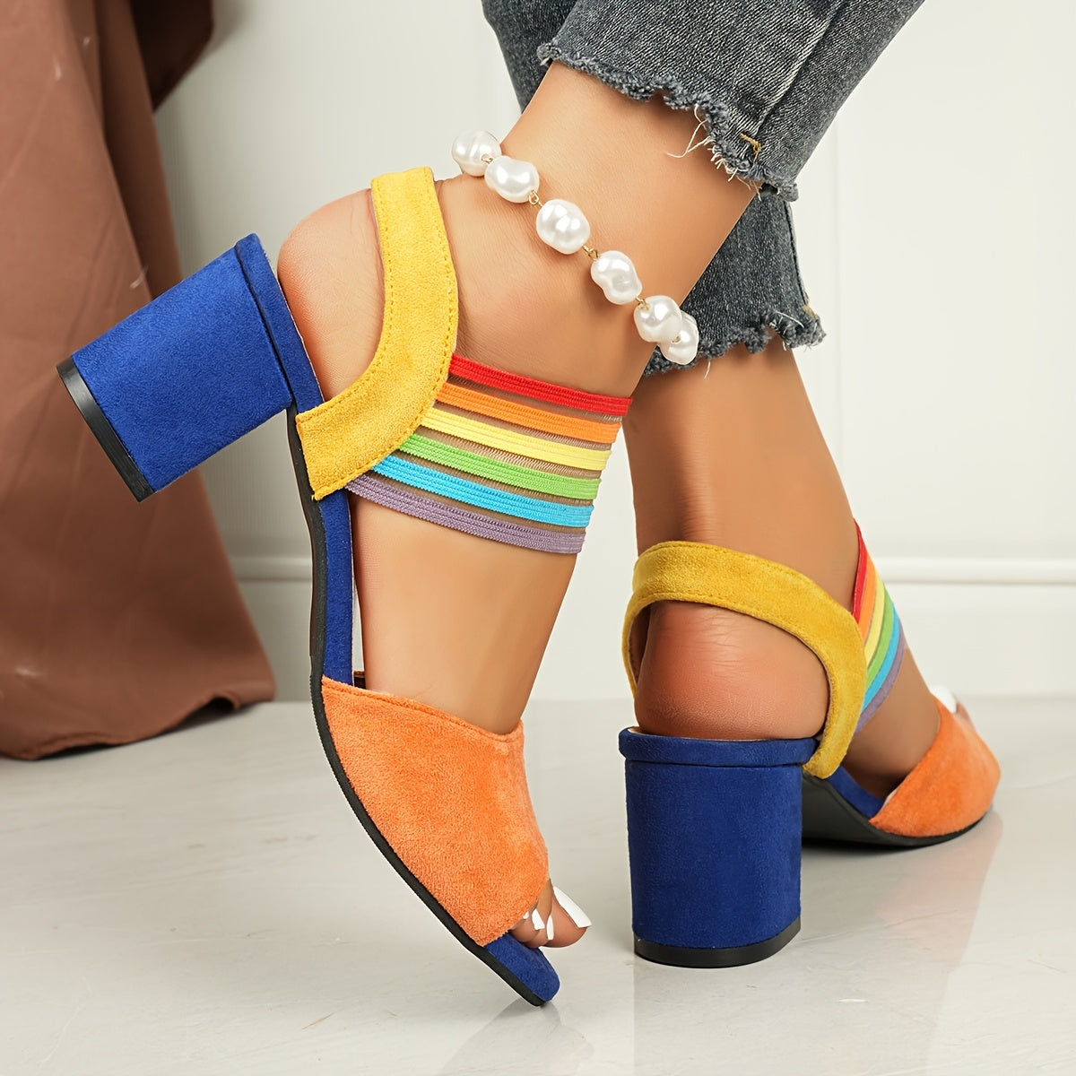 Ludovica | Chunky Heeled Open Toe Sandals