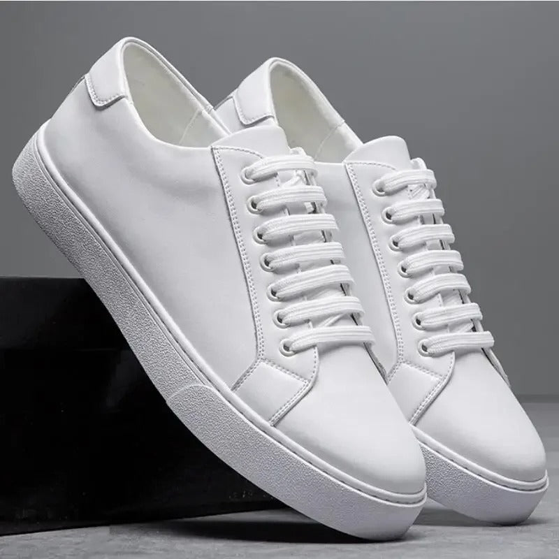 Leonell | Leather Lace-Up Low-Top Casual Sneakers