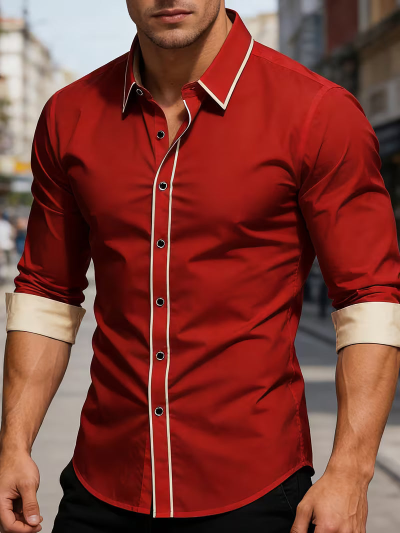 Daven | Long Sleeve Slim Fit Button Shirt