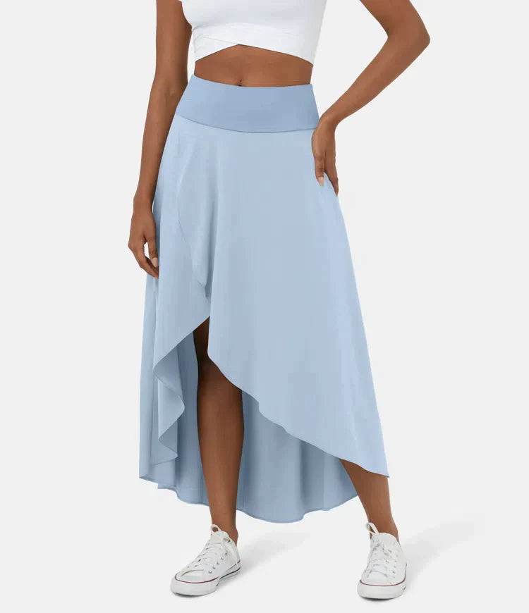 Keisha | Skirt High Waist Asymmetric Ruffle Hem