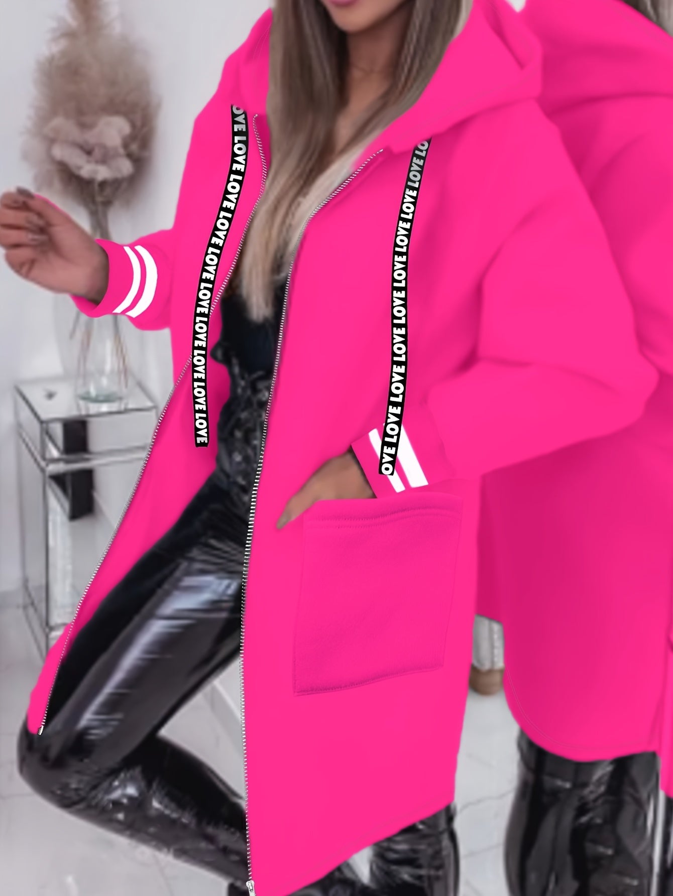 Nicola | Hooded Long Sleeve Zip Jacket