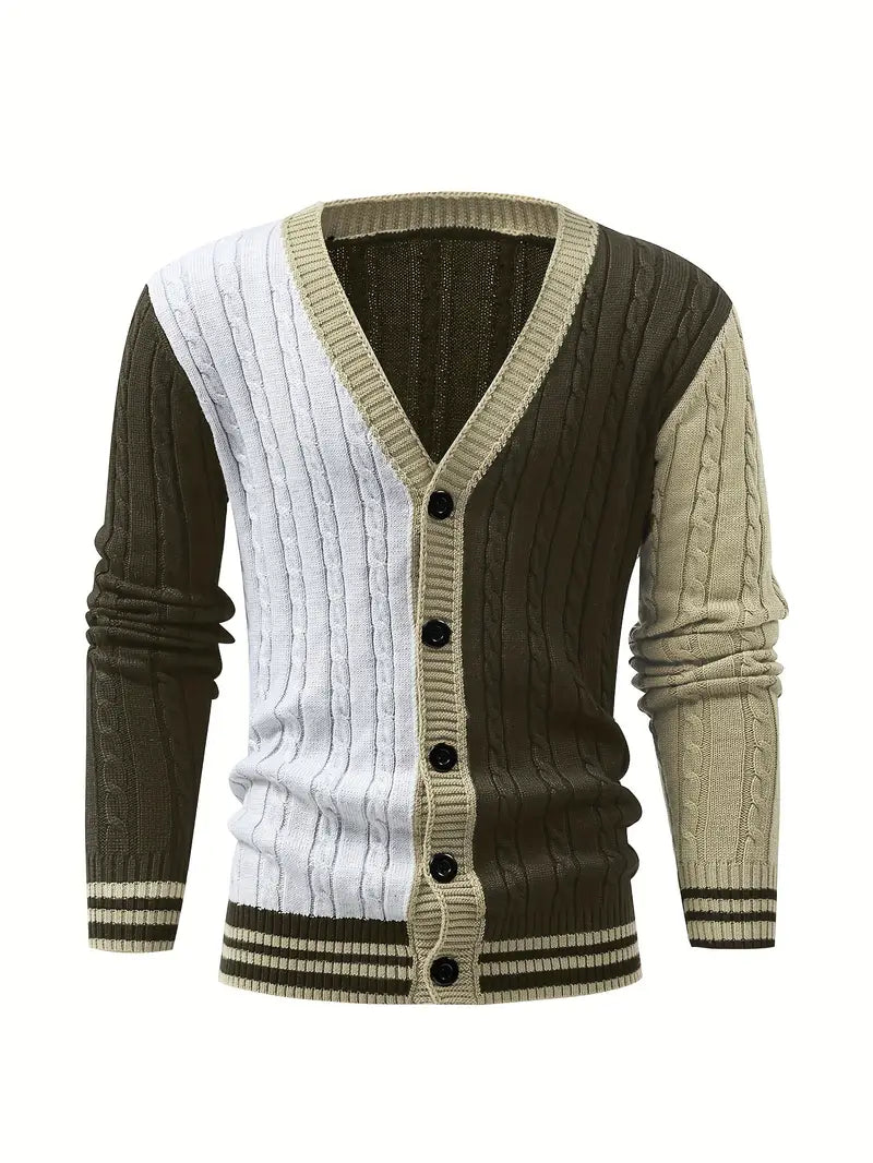 Bryant | Long Sleeve Cable Knit Button Cardigan