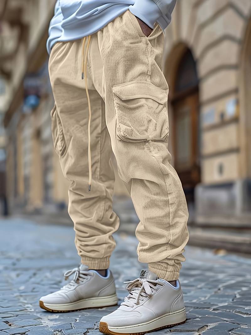 Baruch | Cargo Pants with Drawstring Waist and Pockets