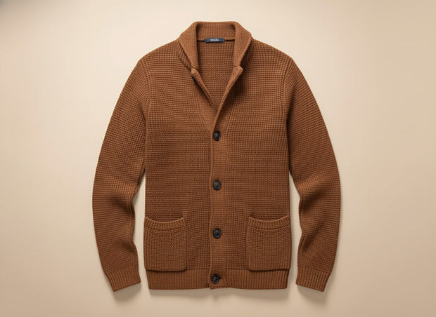 Eskel | Long Sleeve Textured Button Cardigan