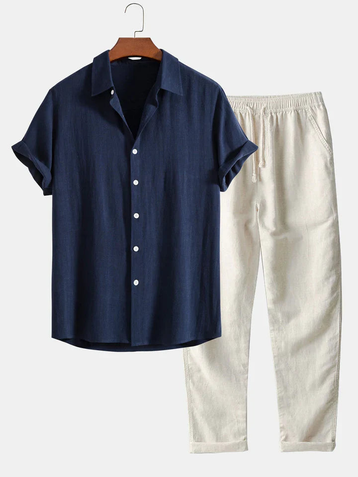 Booker | Short Sleeve Shirt Trouser Set