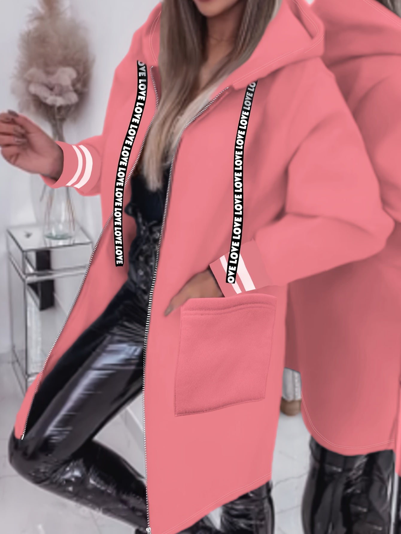 Nicola | Hooded Long Sleeve Zip Jacket