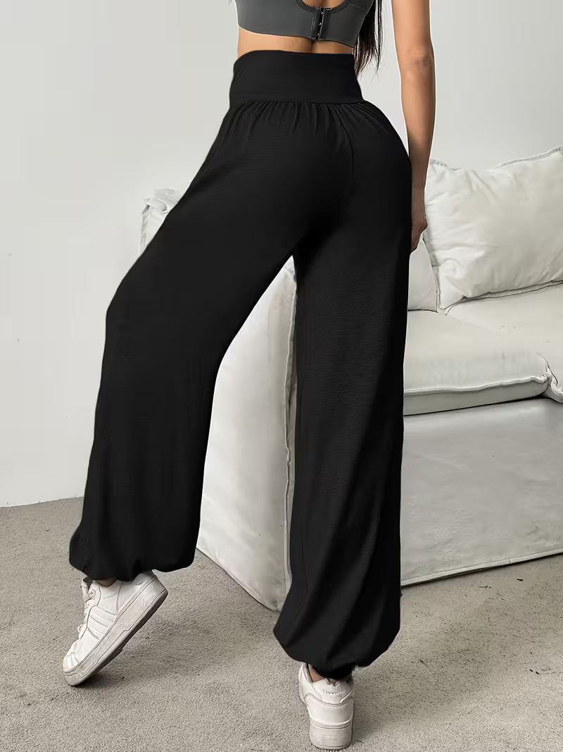 Elenina | Wide Leg High Waist Pants for Comfort