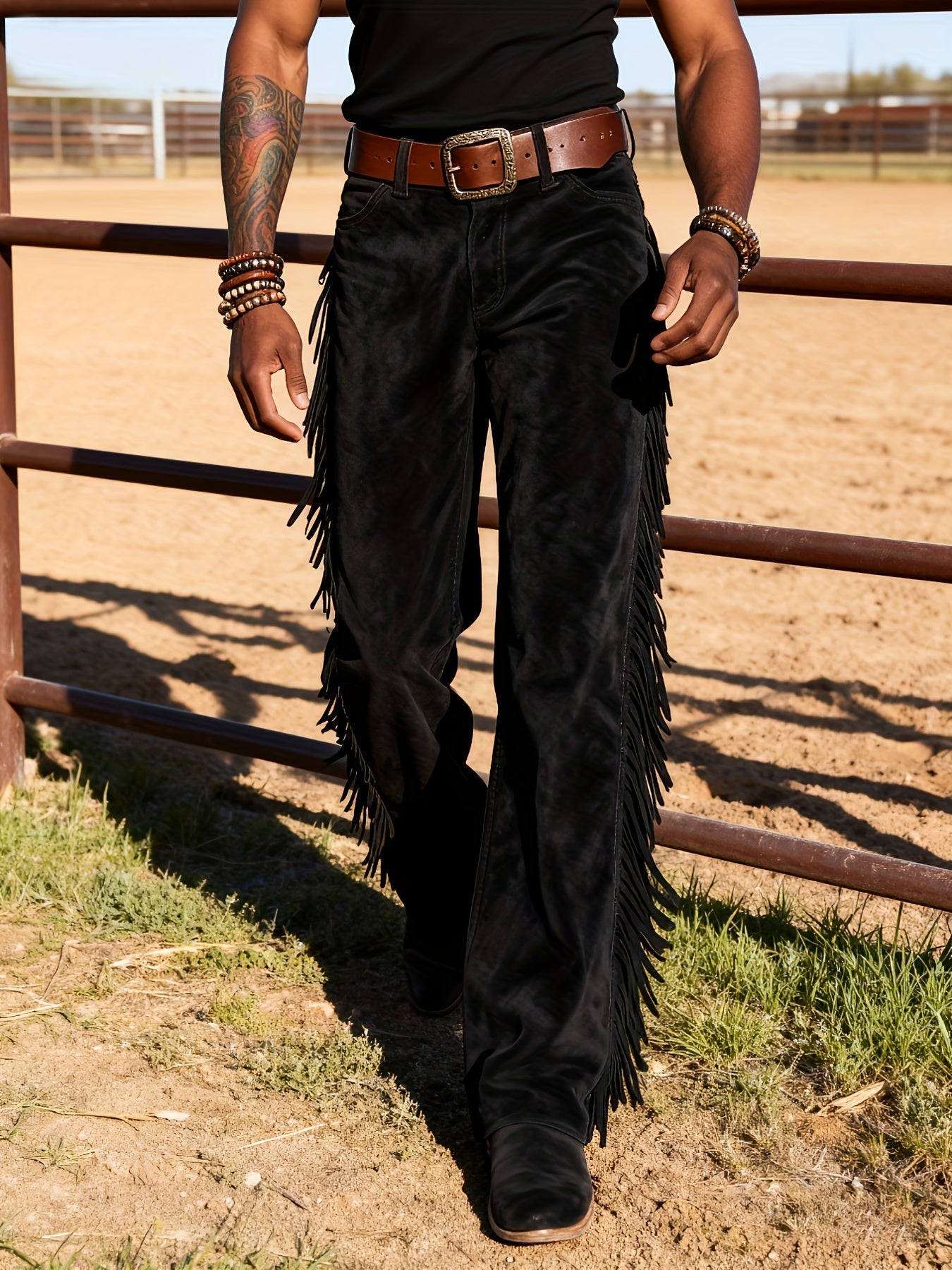 Altan - Fringe Straight Leg Western Trousers