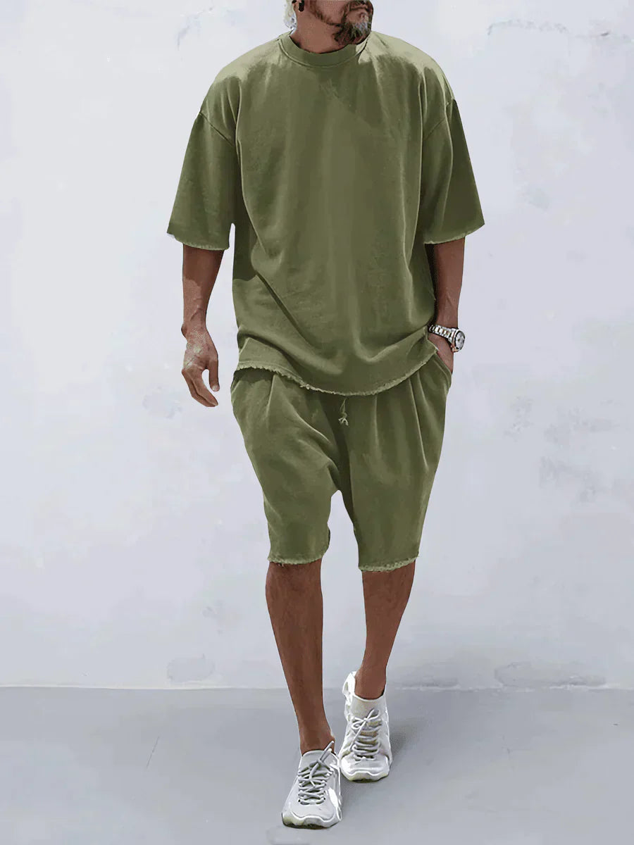 Dumitru | Two Piece Oversized Tee Shorts Set