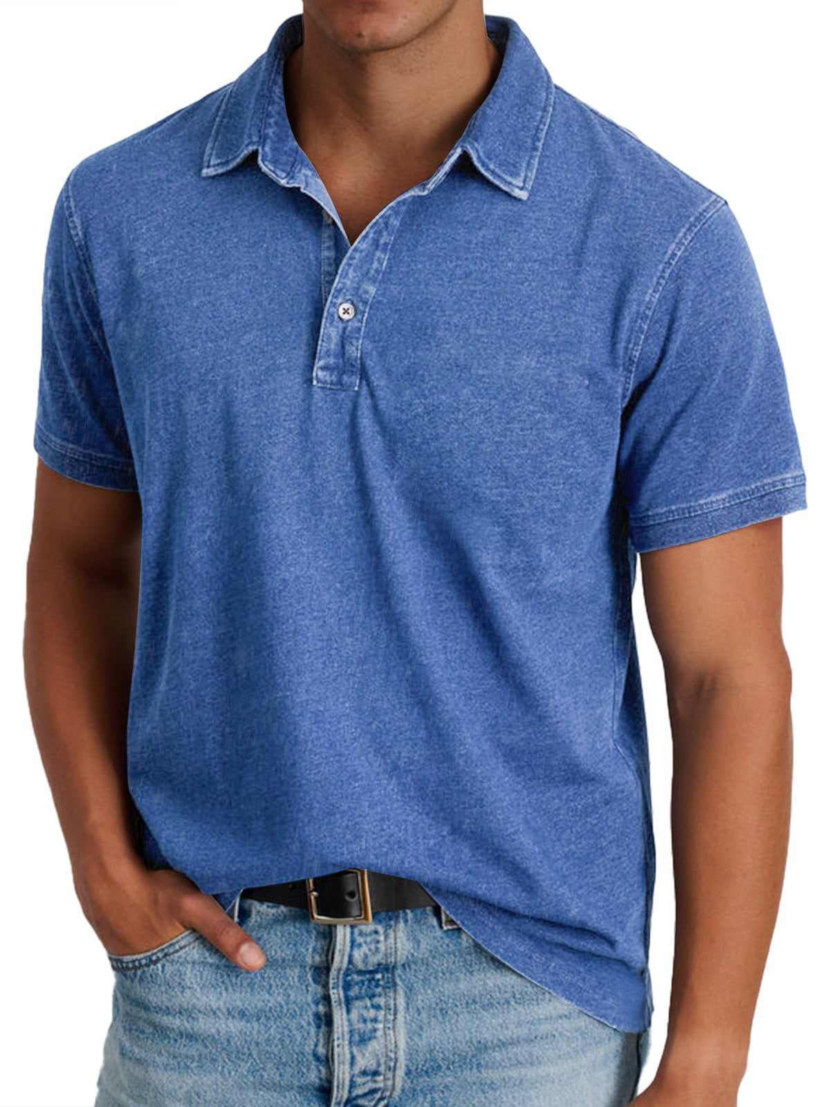 Isidro | Polo Shirt Short Sleeve Washed Collar