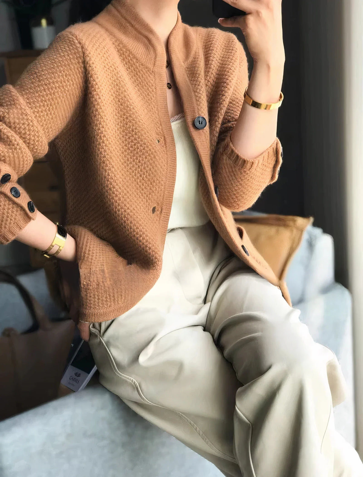 Robyn | Cardigan V-Neck Button Front Knit