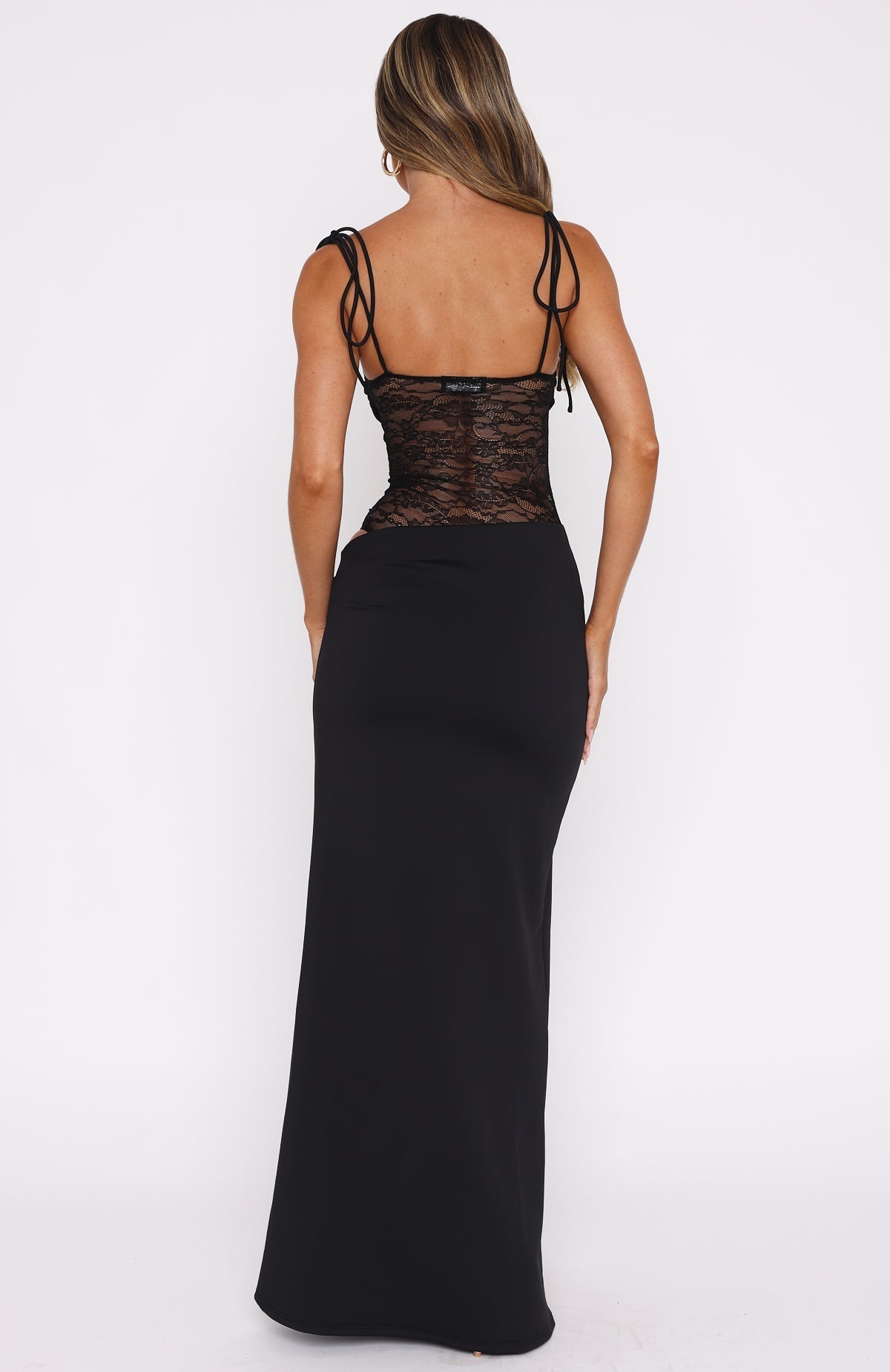 Mirela | Maxi Dress with Lace Panel