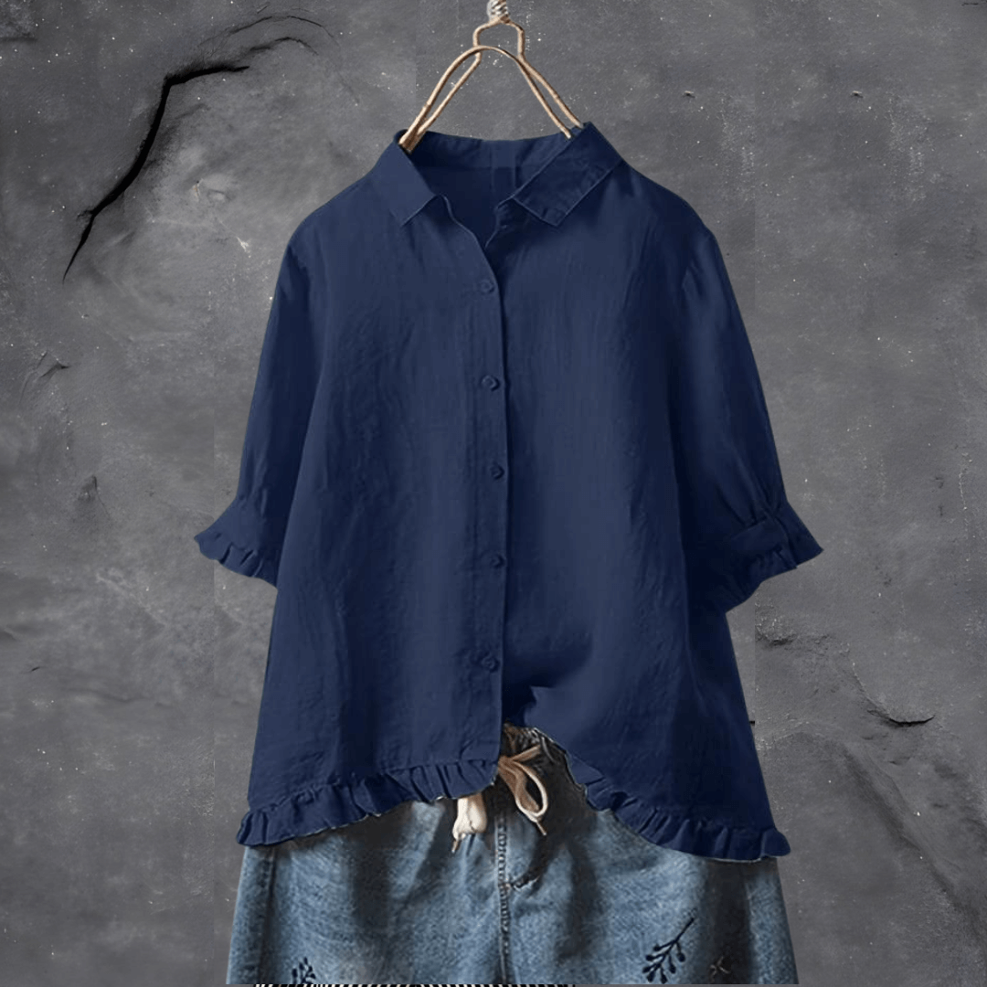 Meagan | Short Sleeve Button Shirt
