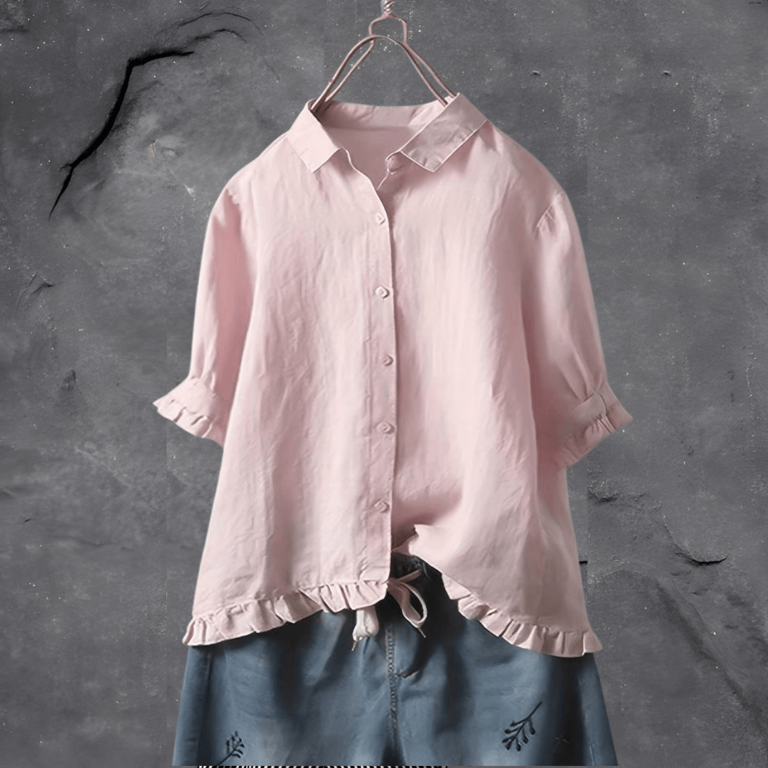 Meagan | Short Sleeve Button Shirt