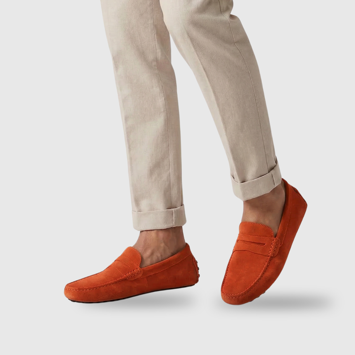 Vortexedge | Suede Slip-On Moccasins with Flexible Sole