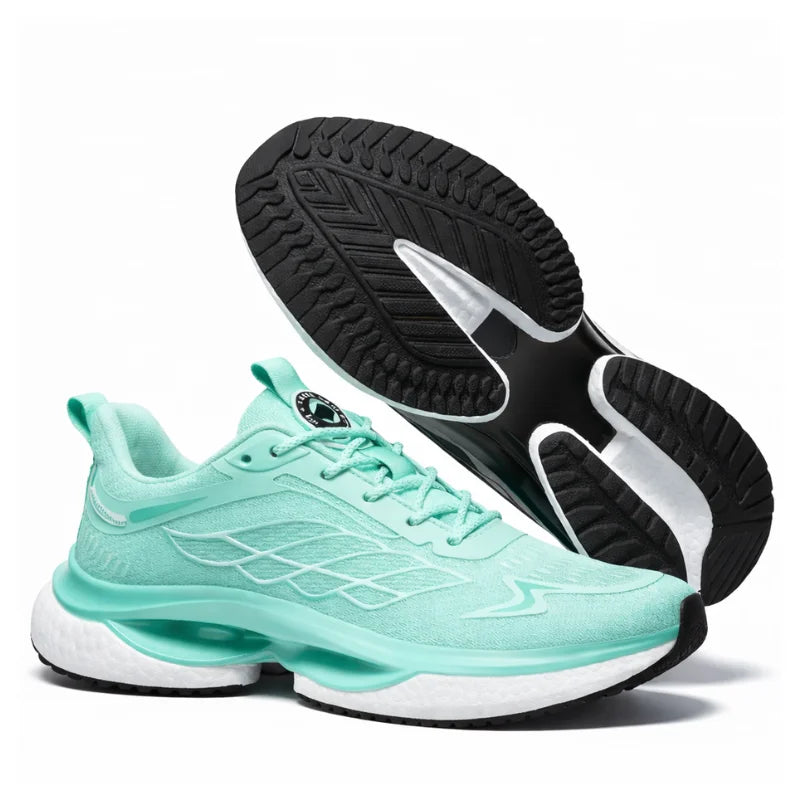 Lynda | Athletic Sneakers With Lace-Up Side Pattern