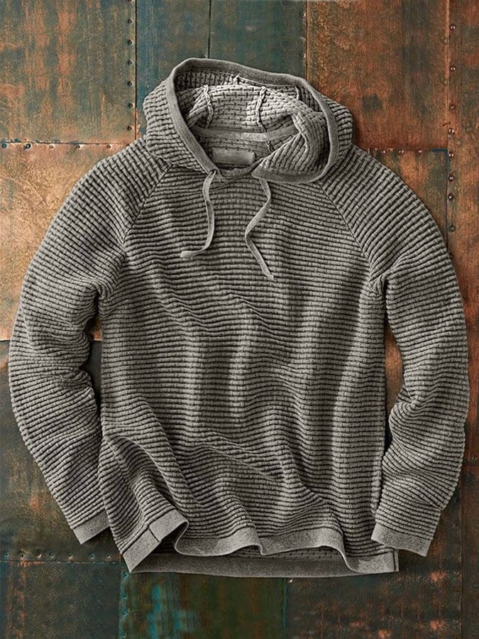 Jacob | Knit Hooded Long Sleeve Pullover