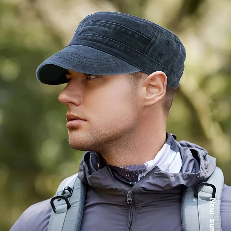 Eugeen | Washed Military Style Adjustable Cap