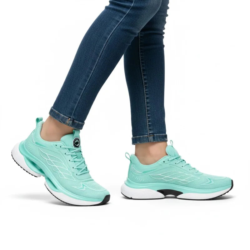 Lynda | Athletic Sneakers With Lace-Up Side Pattern