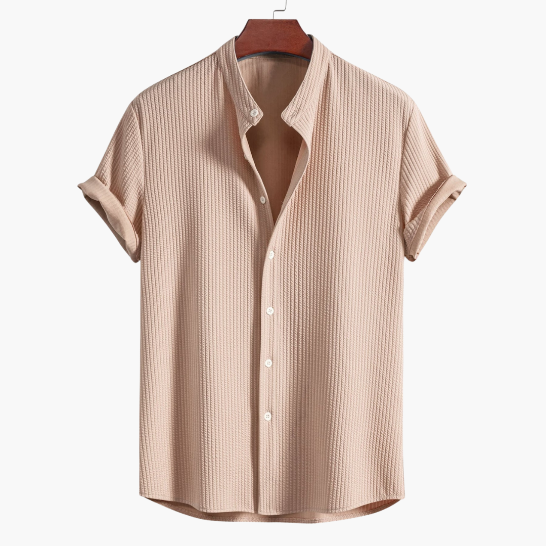 Geoffrey | Textured Short Sleeve Button Shirt