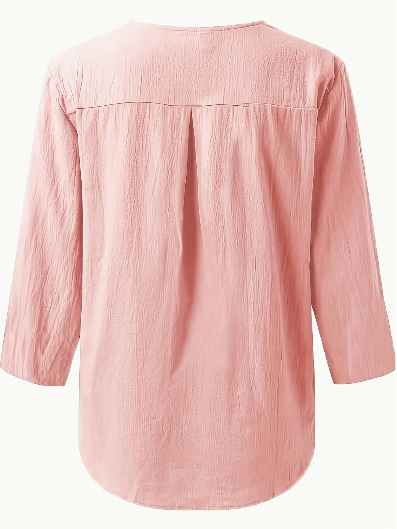 Mykaela | Blouse With Button V Neckline