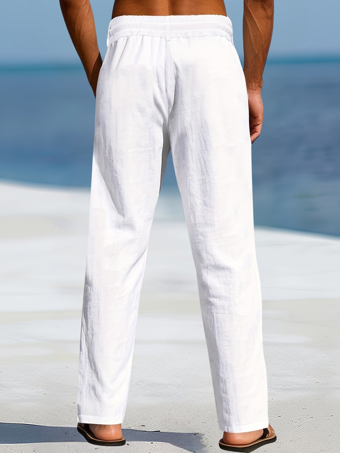 Aznar - Relaxed Drawstring Straight Leg Pants