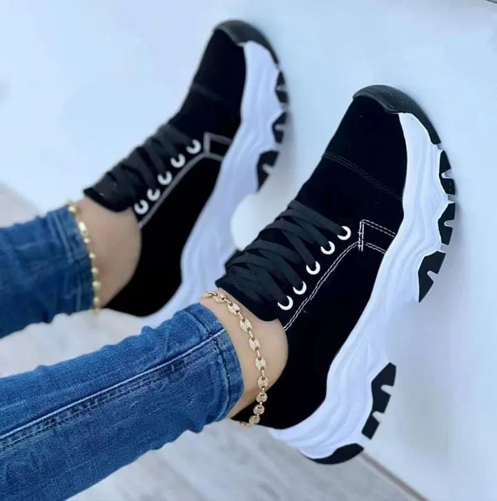 Leticio | Lace Up Chunky Sole Casual Sneakers