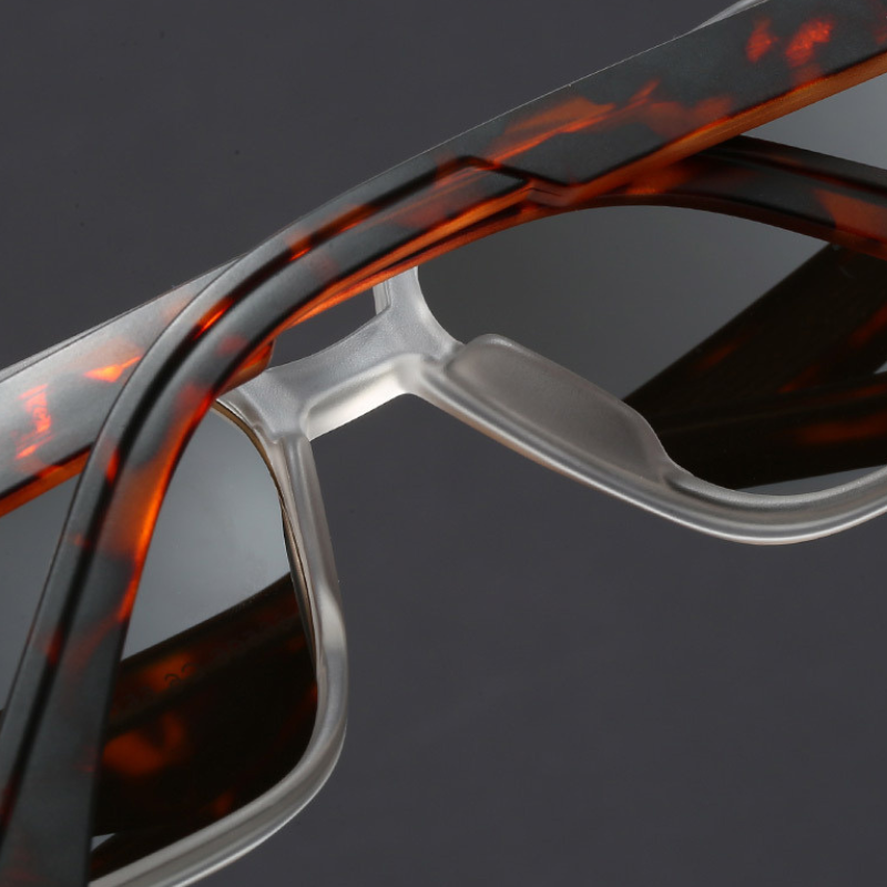 Kieran - Square Frame Blue Dark Lens Sunglasses