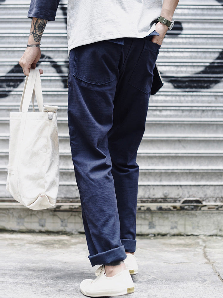Matheos | Military Style Straight Leg Pants