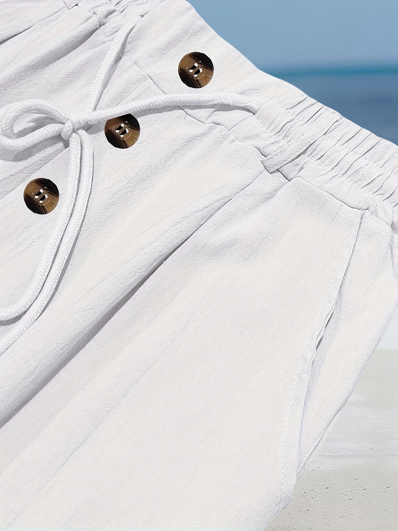 Aznar - Relaxed Drawstring Straight Leg Pants