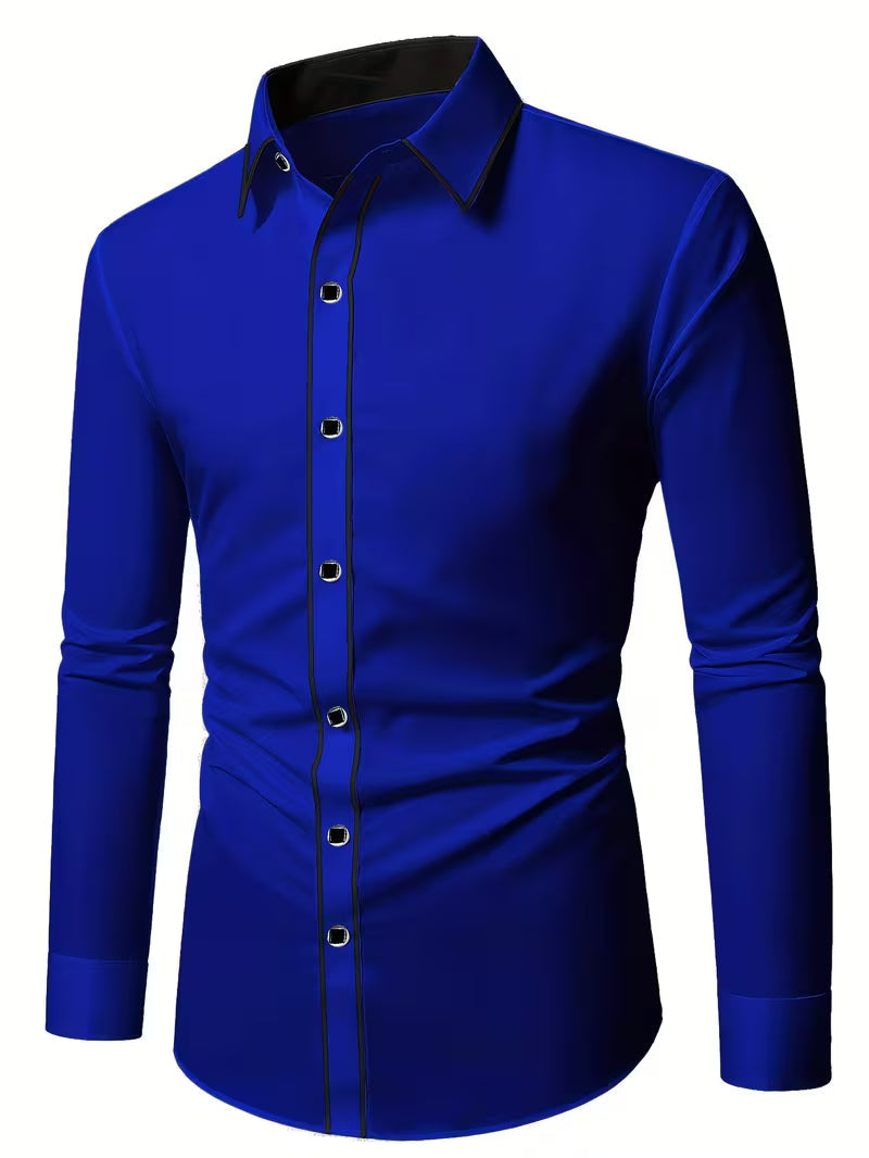 Daven | Long Sleeve Slim Fit Button Shirt