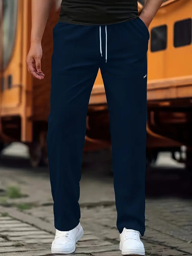 Travys | Straight Leg Drawstring Pocket Joggers