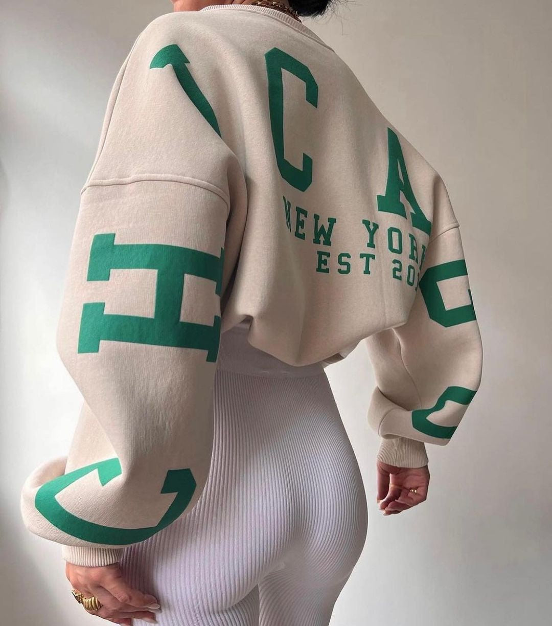 Alara | Sweater with Graphic Print and Long Sleeves