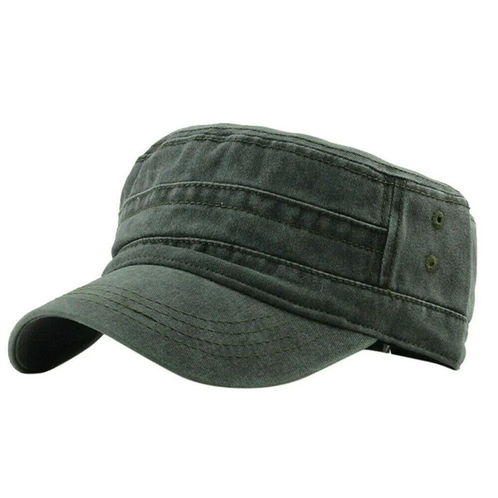 Eugeen | Washed Military Style Adjustable Cap
