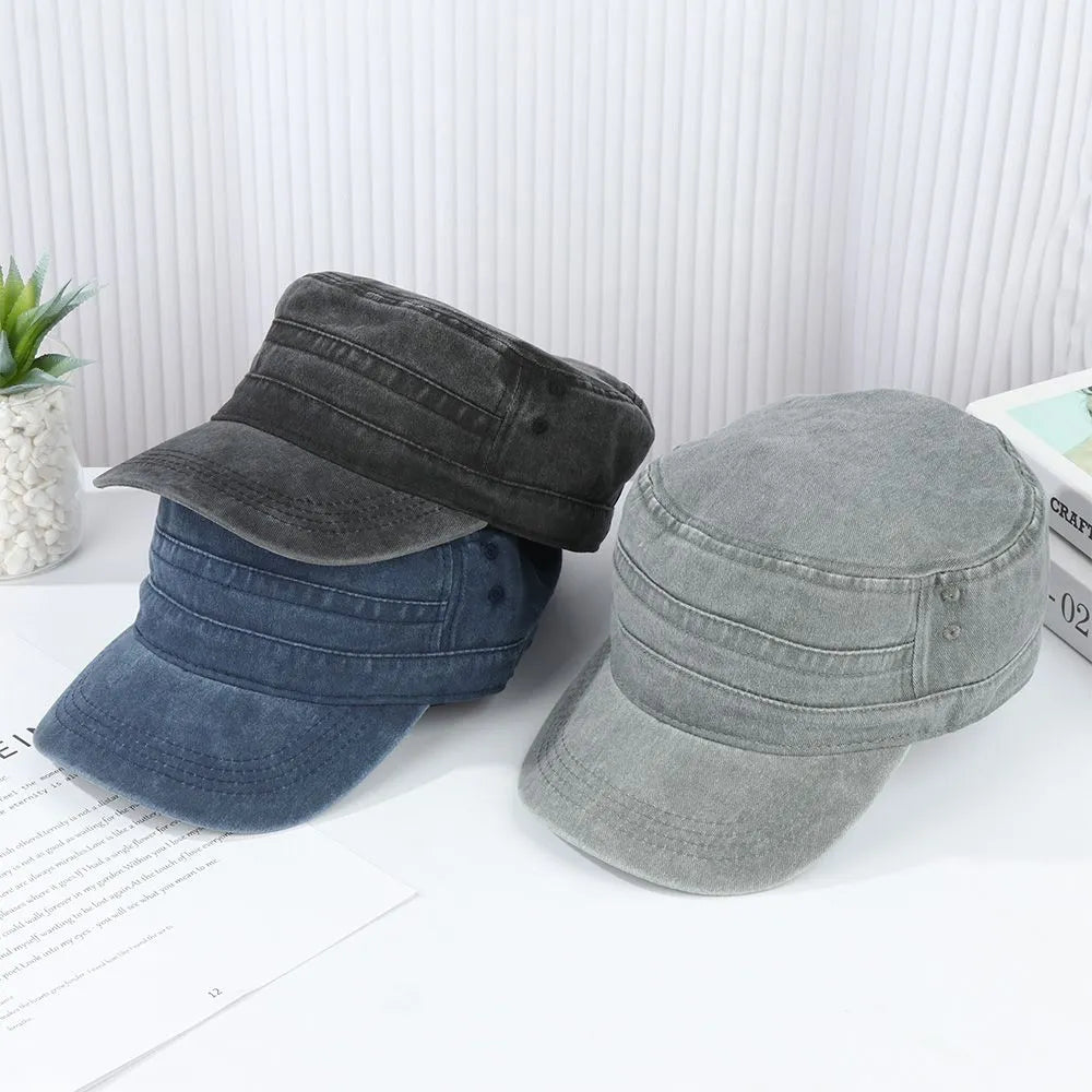 Eugeen | Washed Military Style Adjustable Cap