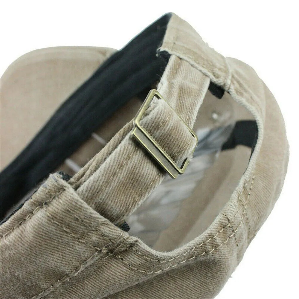 Eugeen | Washed Military Style Adjustable Cap
