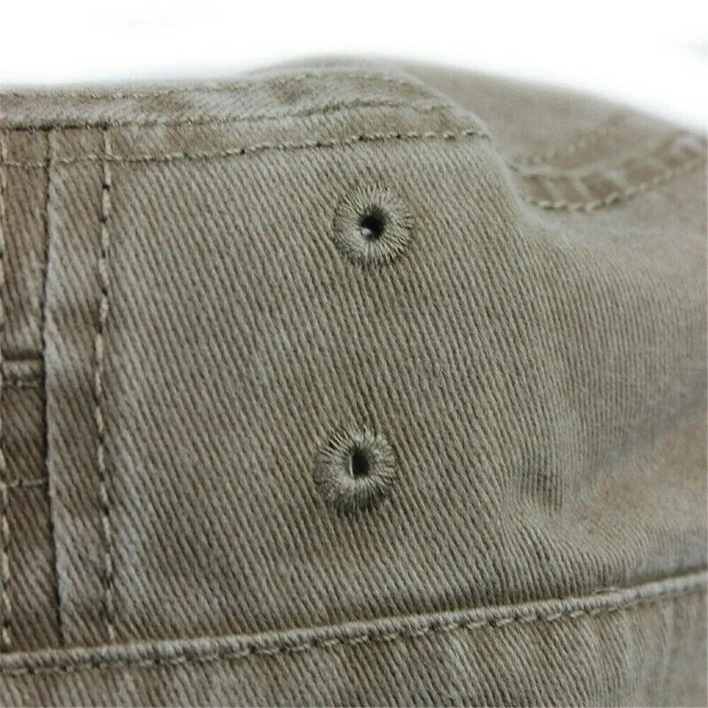 Eugeen | Washed Military Style Adjustable Cap