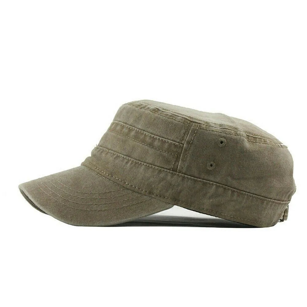 Eugeen | Washed Military Style Adjustable Cap