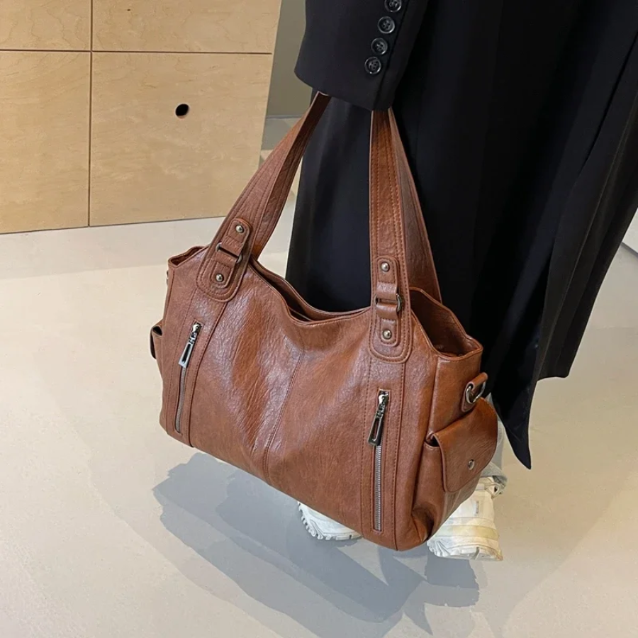 Lynn | Tote Bag Large Shoulder Style Zip Pockets