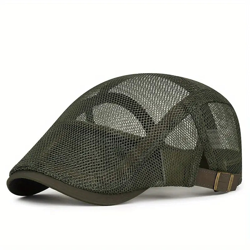 Beckett | Mesh Flat Cap Adjustable Golf Hat