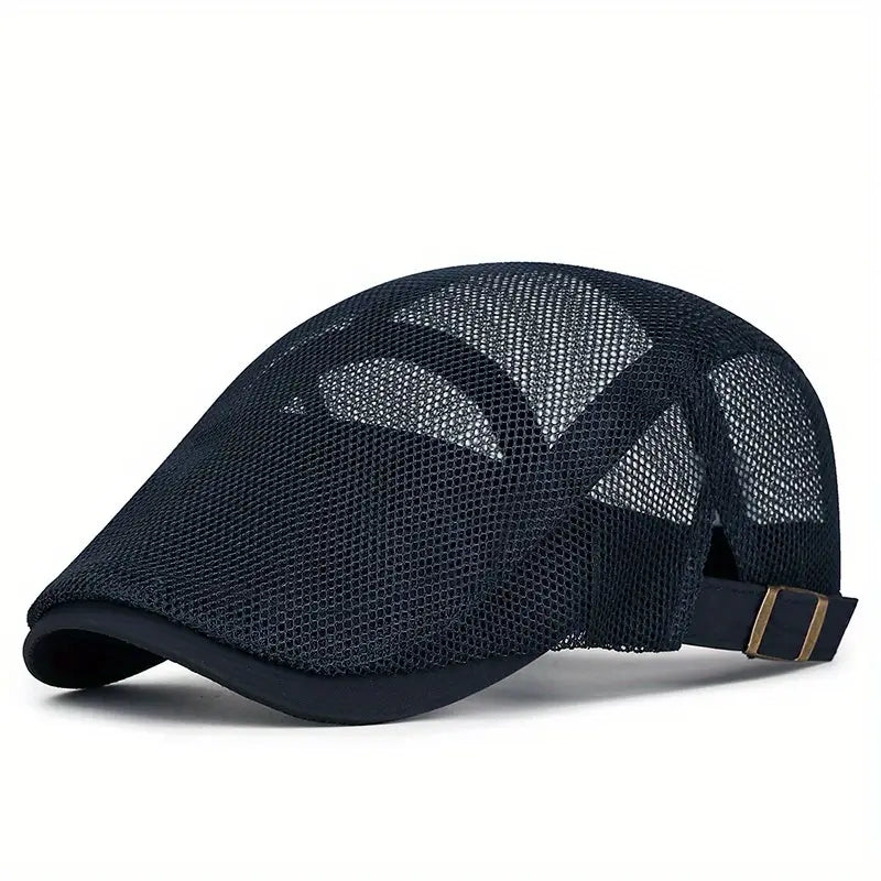 Beckett | Mesh Flat Cap Adjustable Golf Hat