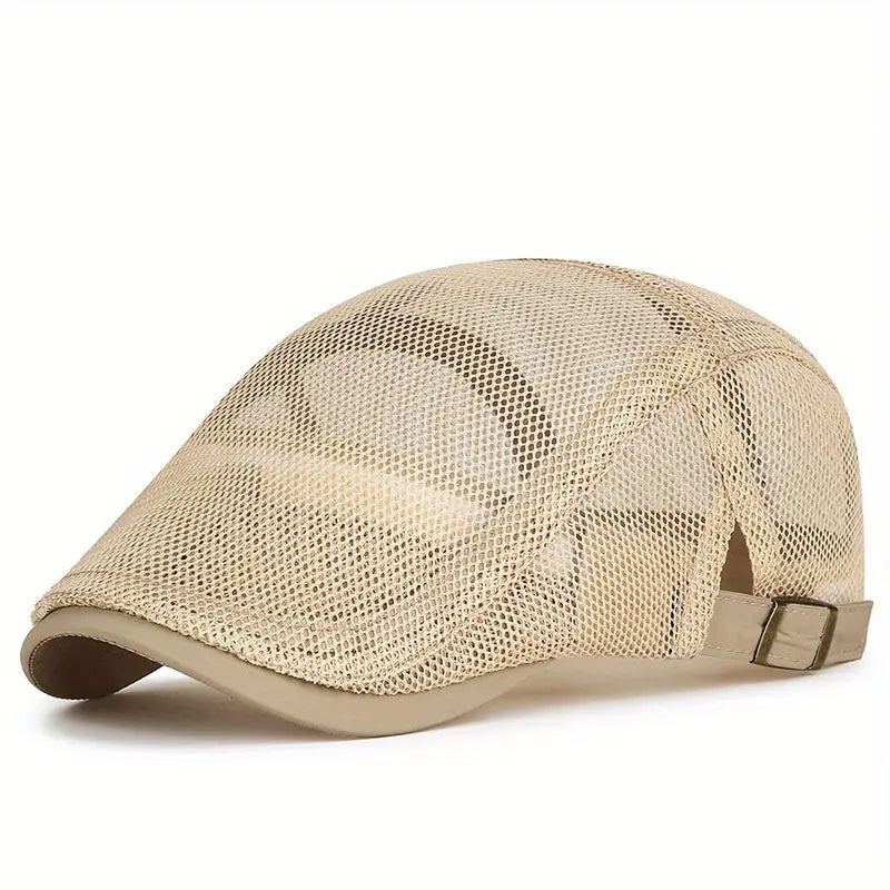Beckett | Mesh Flat Cap Adjustable Golf Hat